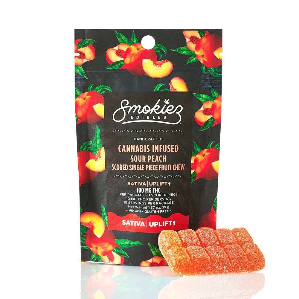 Shop Sour Peach - Sativa [1pk] (100mg) | The Superior Dispensary