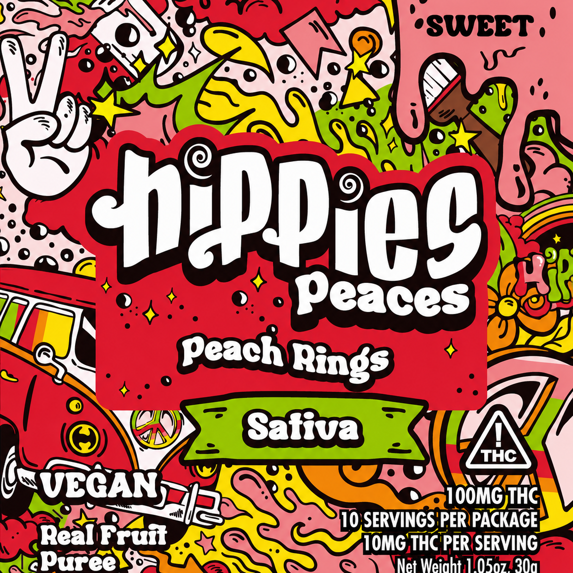 Sweet Peach Ring [10pk] (100mg)