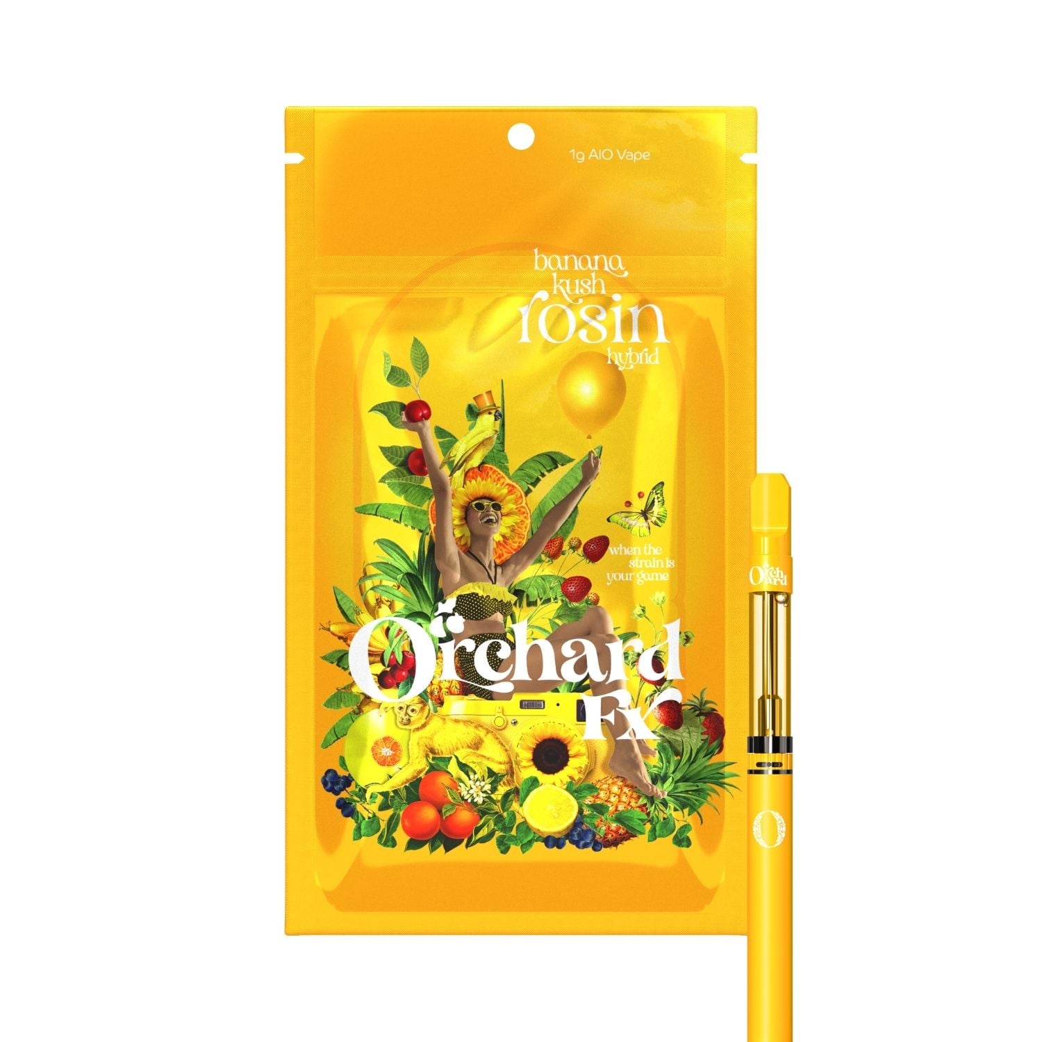 Banana Kush Rosin Infused - 1g AIO