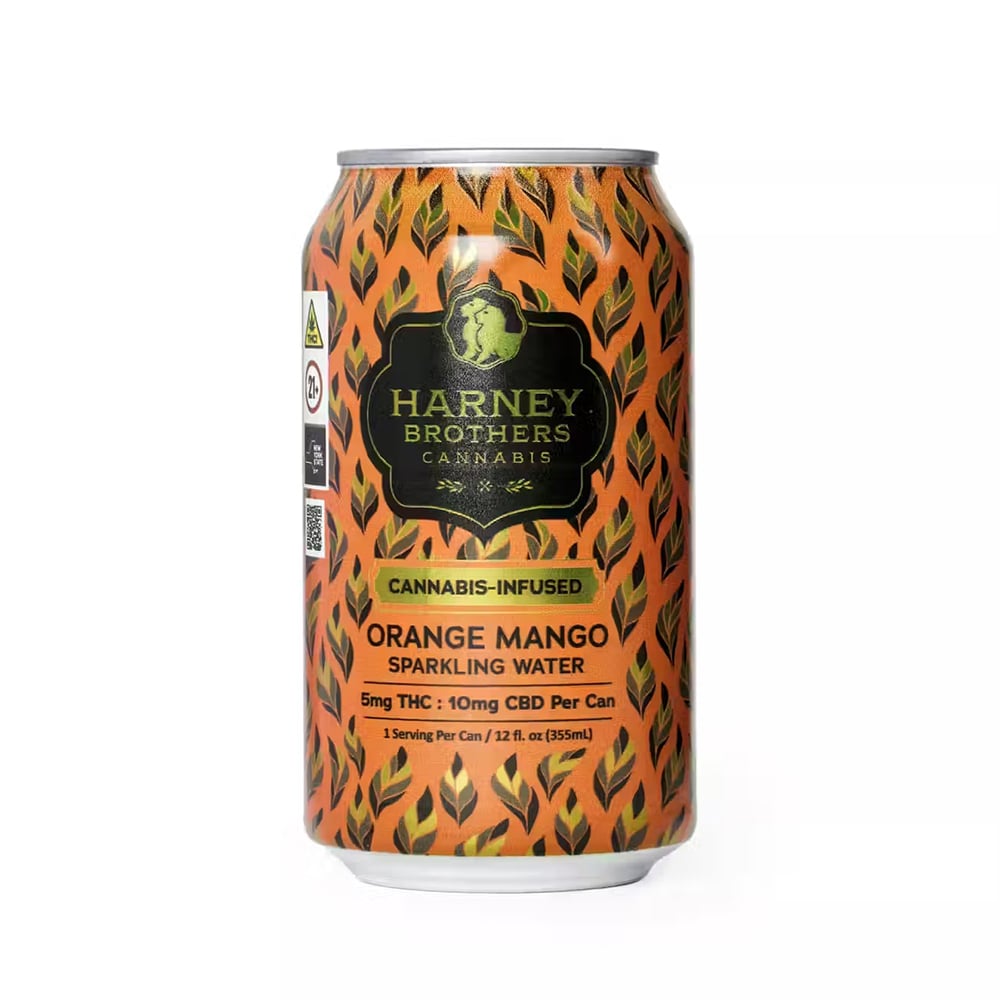 1:1 Orange Mango Sparkling Water [12oz] (10mg CBD/10mg THC)
