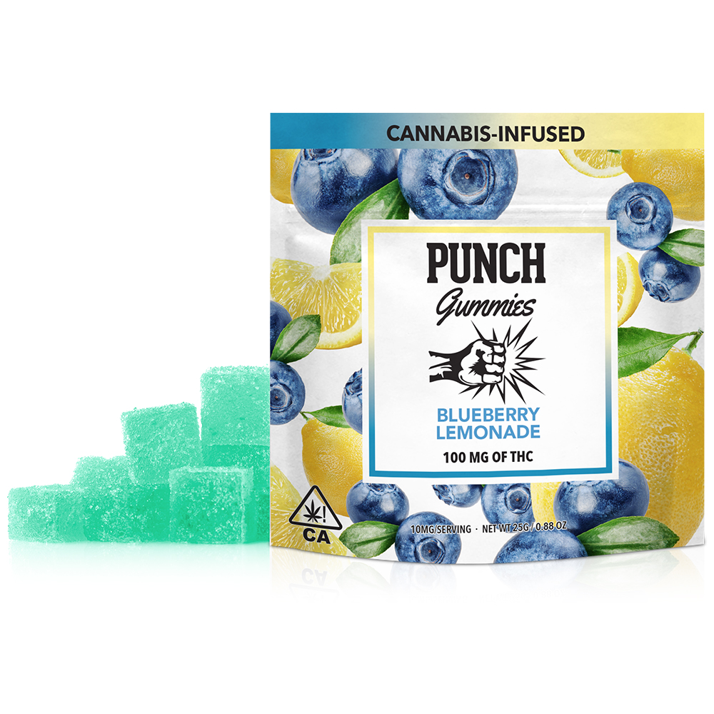 Blueberry Lemonade [10pk] (100mg) Punch Gummies Jane
