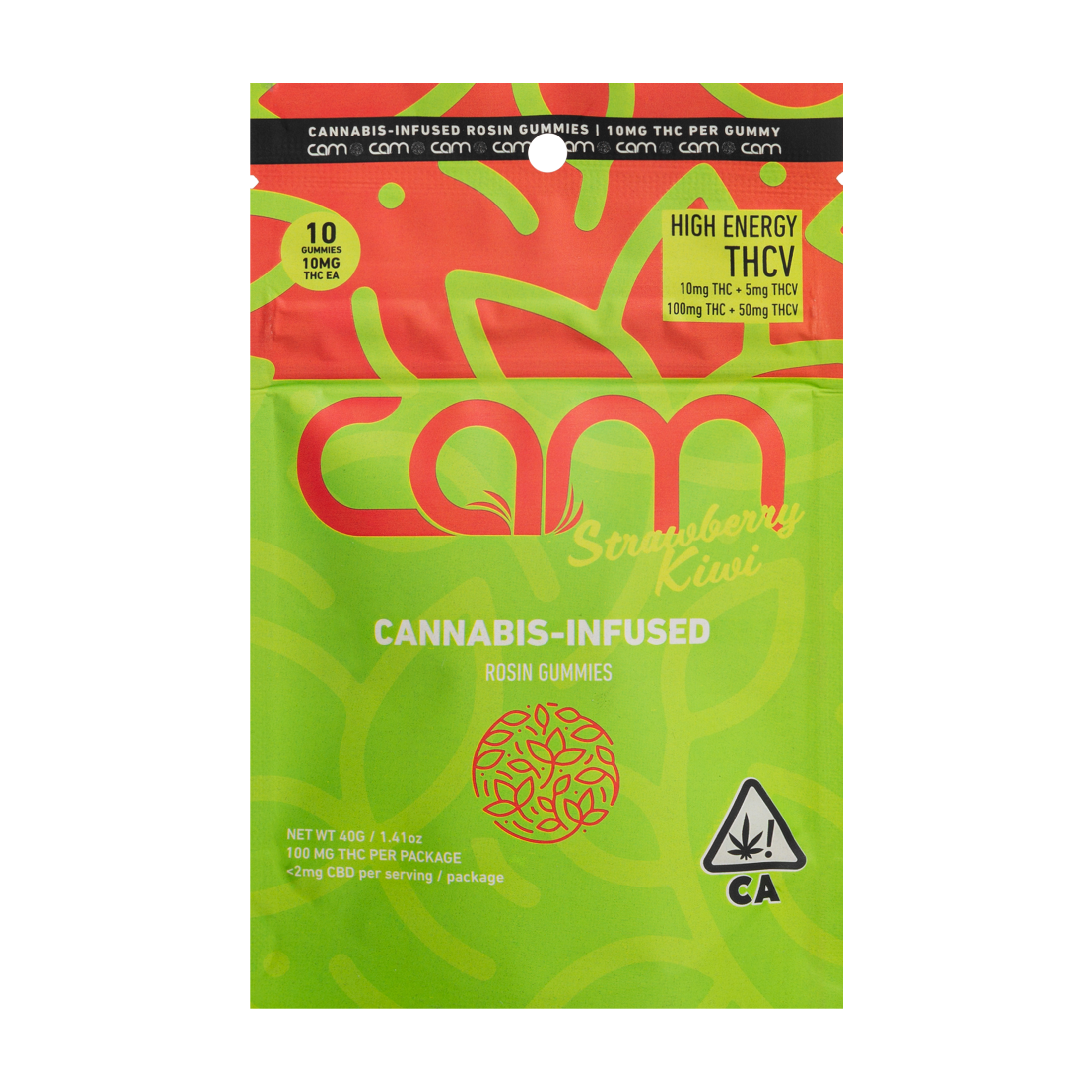 2:1 Strawberry Kiwi [10pk] (100mg THC/50mg THCV)