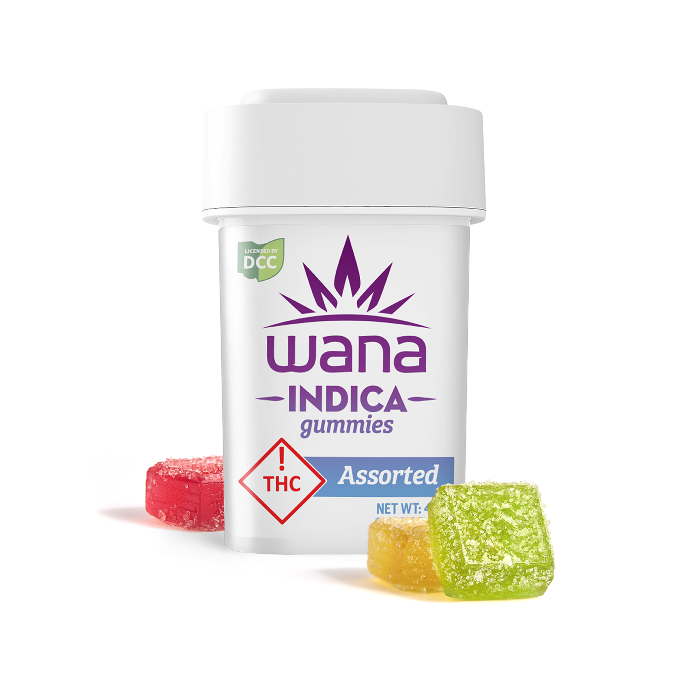 WANA - ASSORTED - GUMMIES - [100MG] - INDICA - 10PK