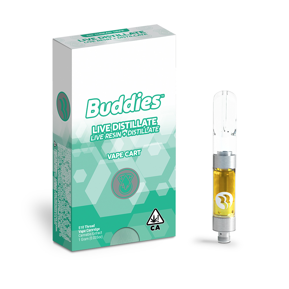 Apricot Jamz Buddies Brand Live Distillate Cartridge Jane