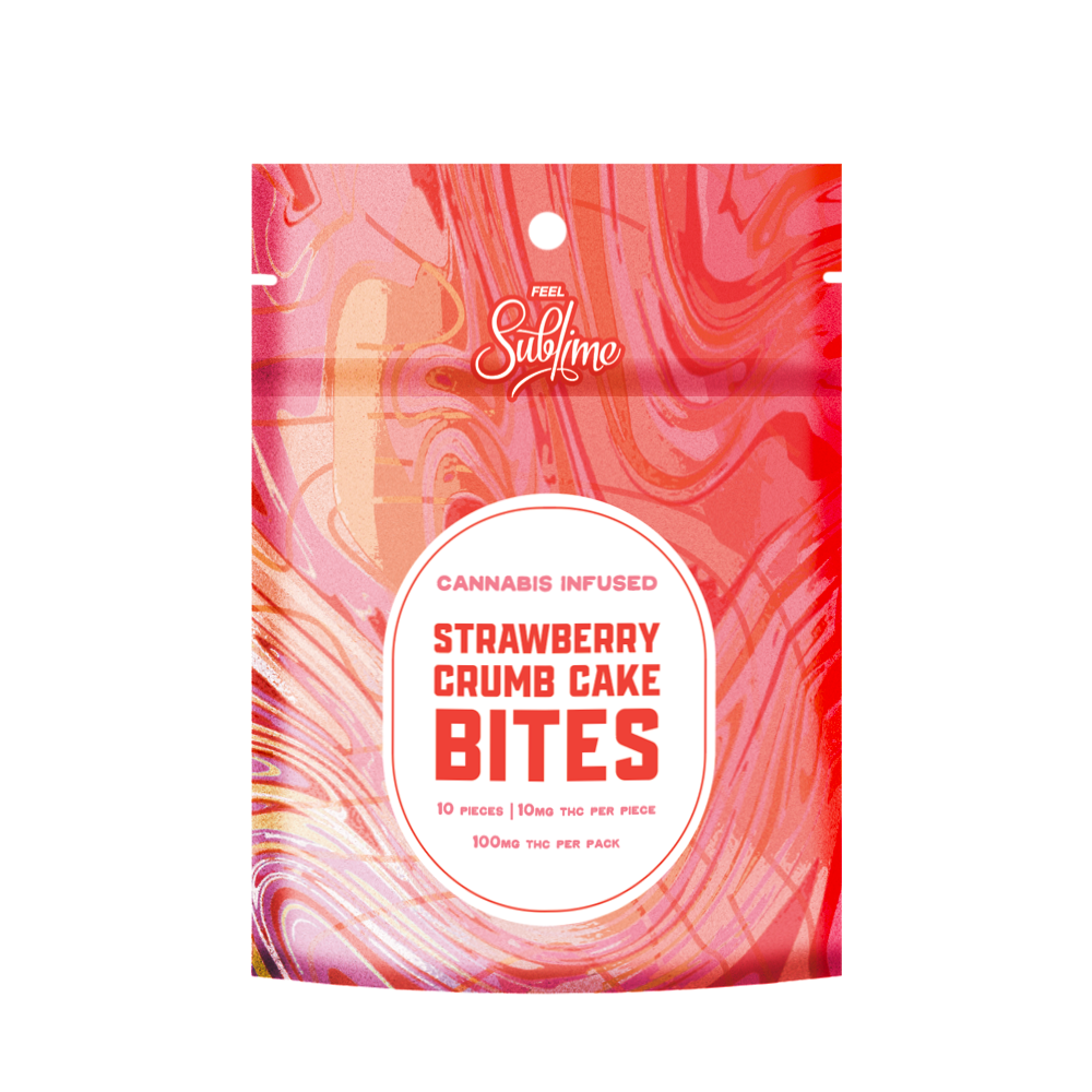 Strawberry Crumb Cake Bite (100mg)