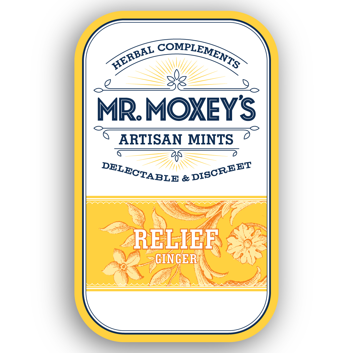 Relief 51 Ginger Mints (100mg CBD/20mg THC) Mr. Moxey's Mints Jane