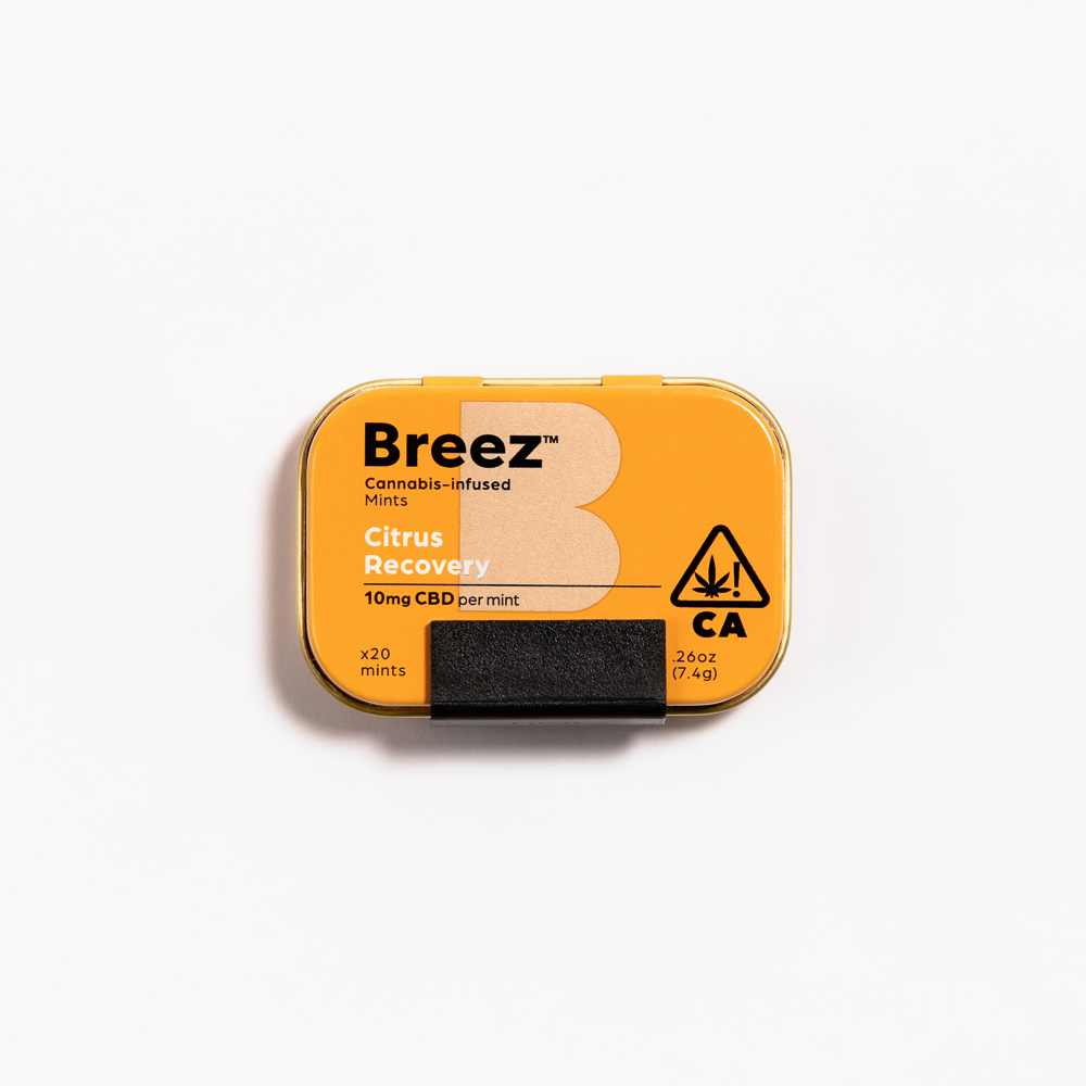 Breez Citrus Recovery CBD Mints