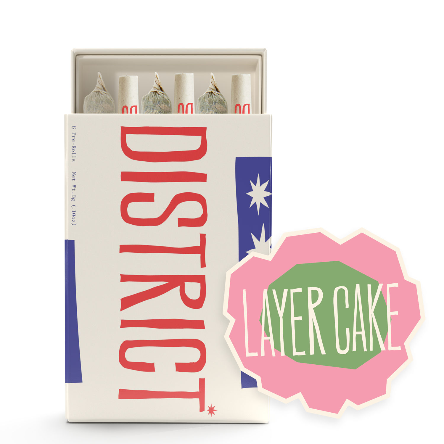 LAYER CAKE - PREROLL - [3G] - 6PK - HYBRID