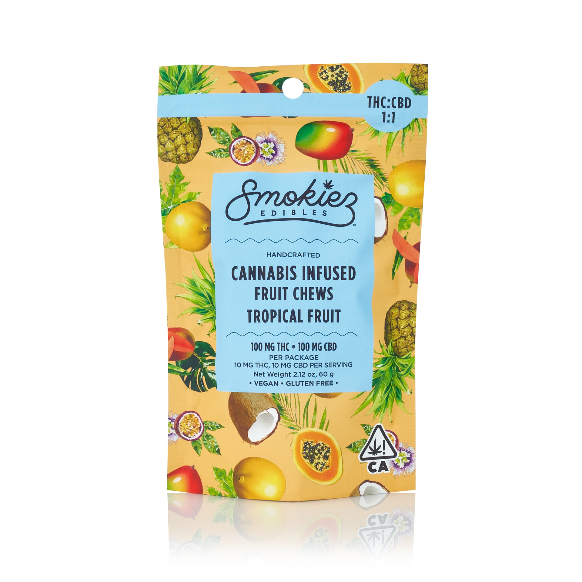 1:1 Tropical Fruit [10pk] (100mg CBD/100mg THC)