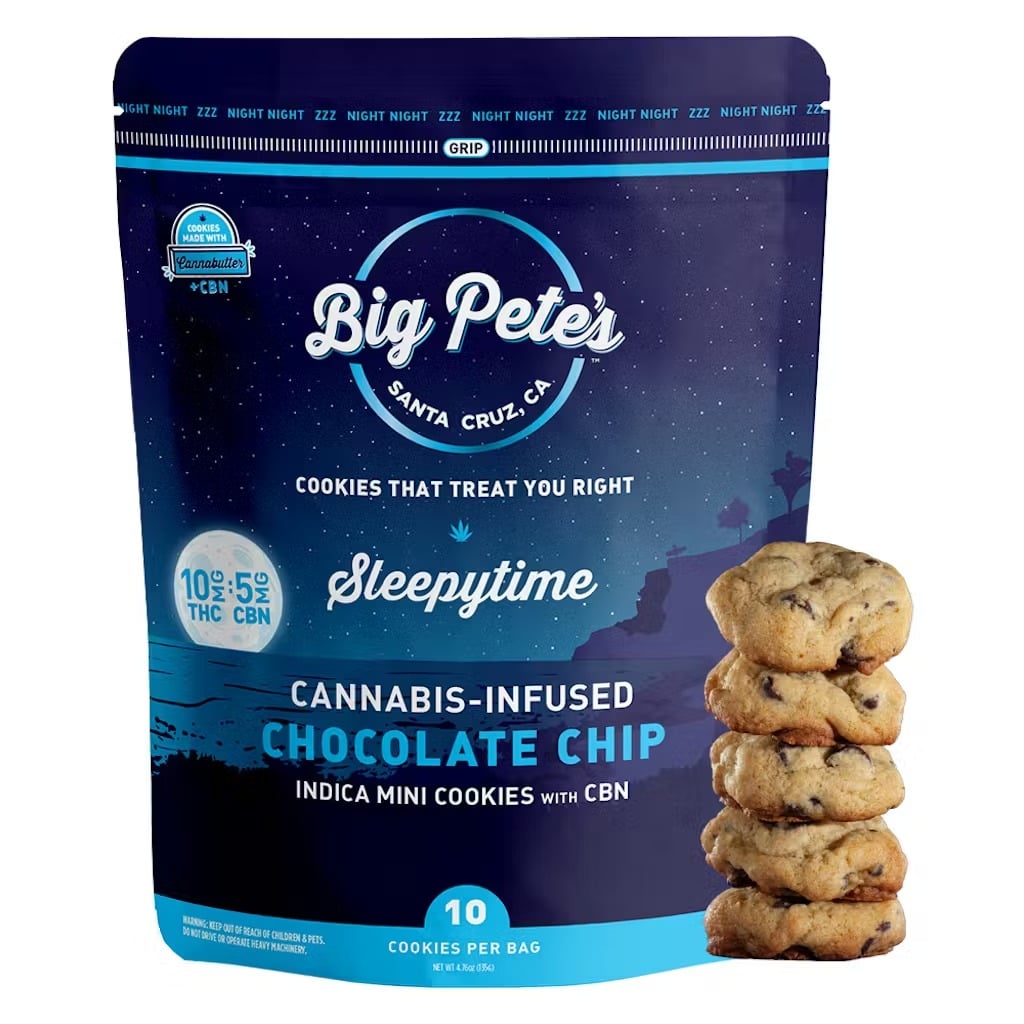 1:1 Sleepytime Chocolate Chip Cookies [10pk] (100mg THC/50mg CBN)