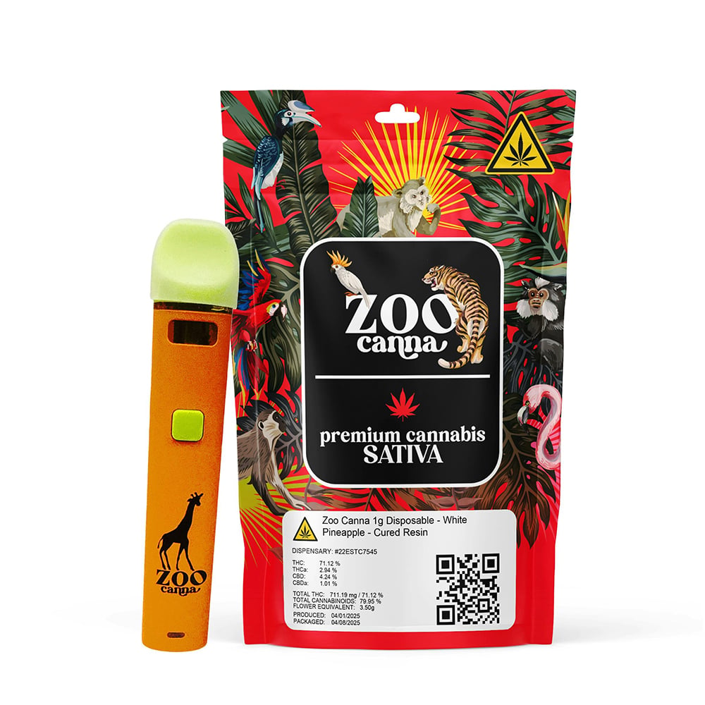 Zoo Canna - White Pineapple - [2g] Cured Resin Disposable - Sativa