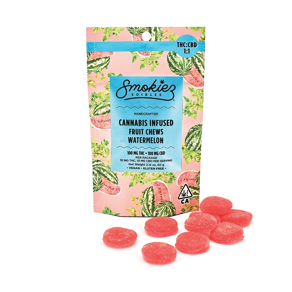 1:1 Watermelon [10pk] (100mg CBD/100mg THC)