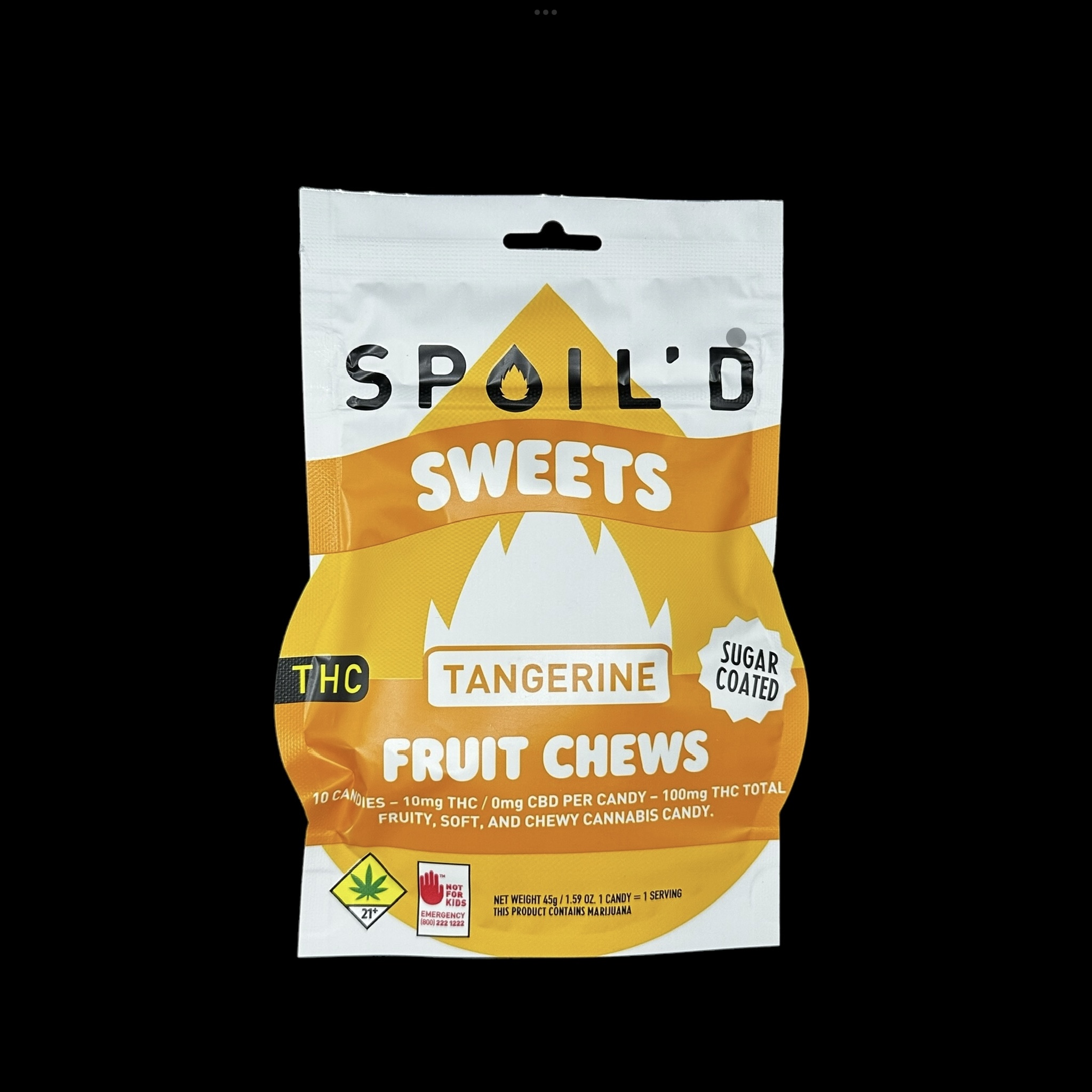 Tangerine Fruit Chews [10pk] (100mg THC)