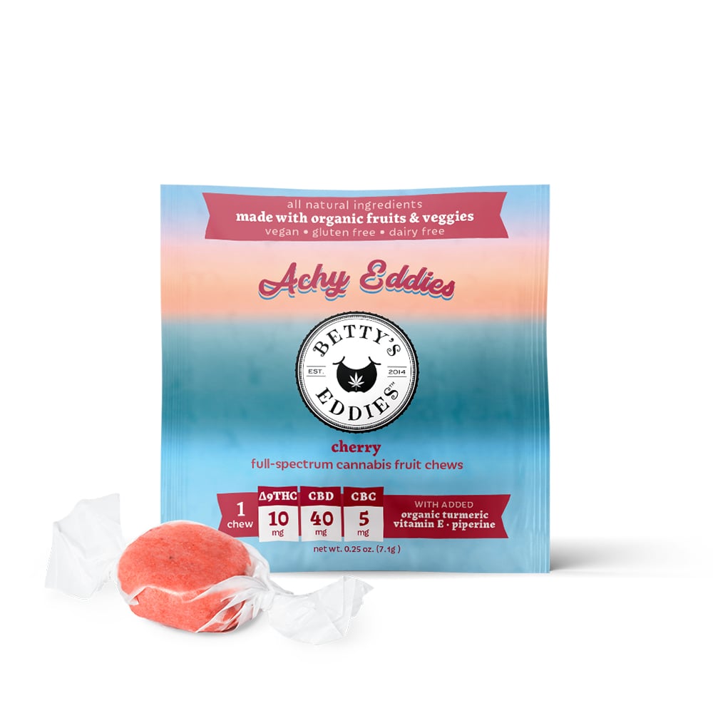 Achy Eddies - Cherry [1pk] (10mg THC/40mg CBD/5mg CBC)