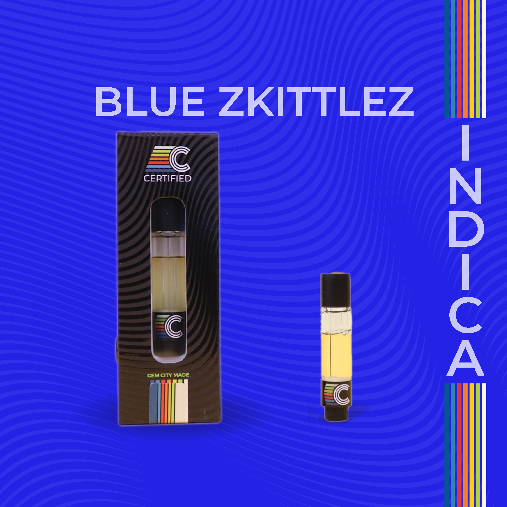 Blue Zkittlez [.84g] Certified Cultivators Distillate Cartridge Jane