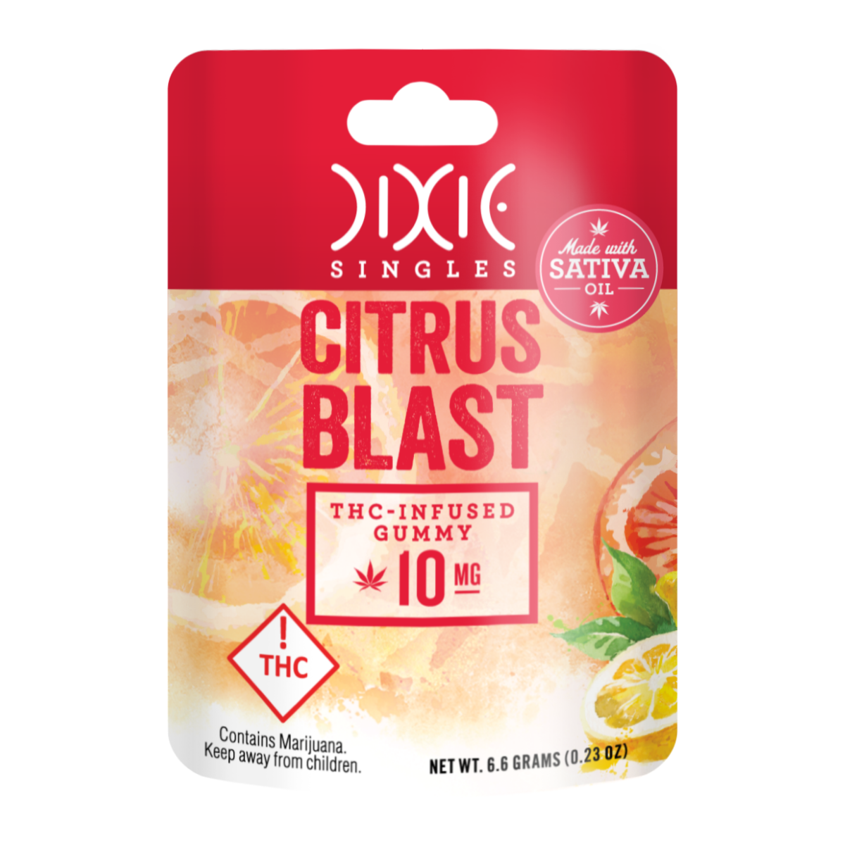 Signature Citrus Blast Sativa [single] (10mg) Dixie Gummies Jane