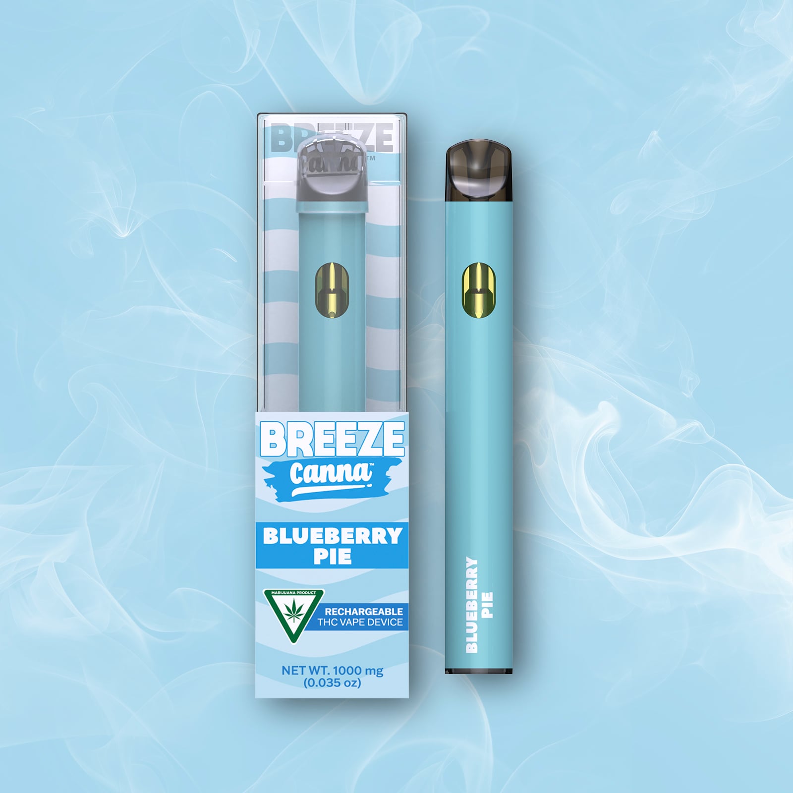 Blueberry Pie - Classic 1g PLUS Vape Device — BREEZE Canna