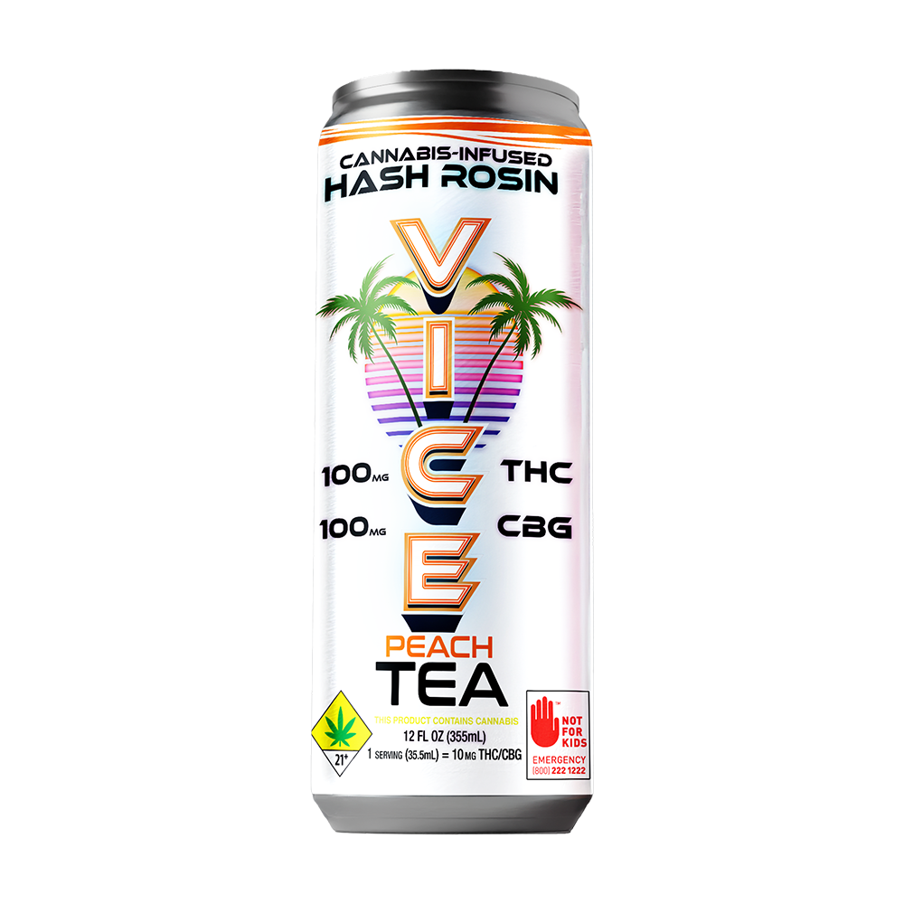 1:1 Peach Tea [12oz] (100mg THC/100mg CBG)