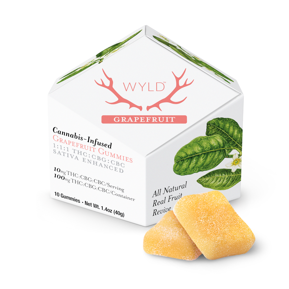 Grapefruit 1:1:1 CBG:CBC + Sativa Enhanced Gummies | 100mg THC:CBG:CBC