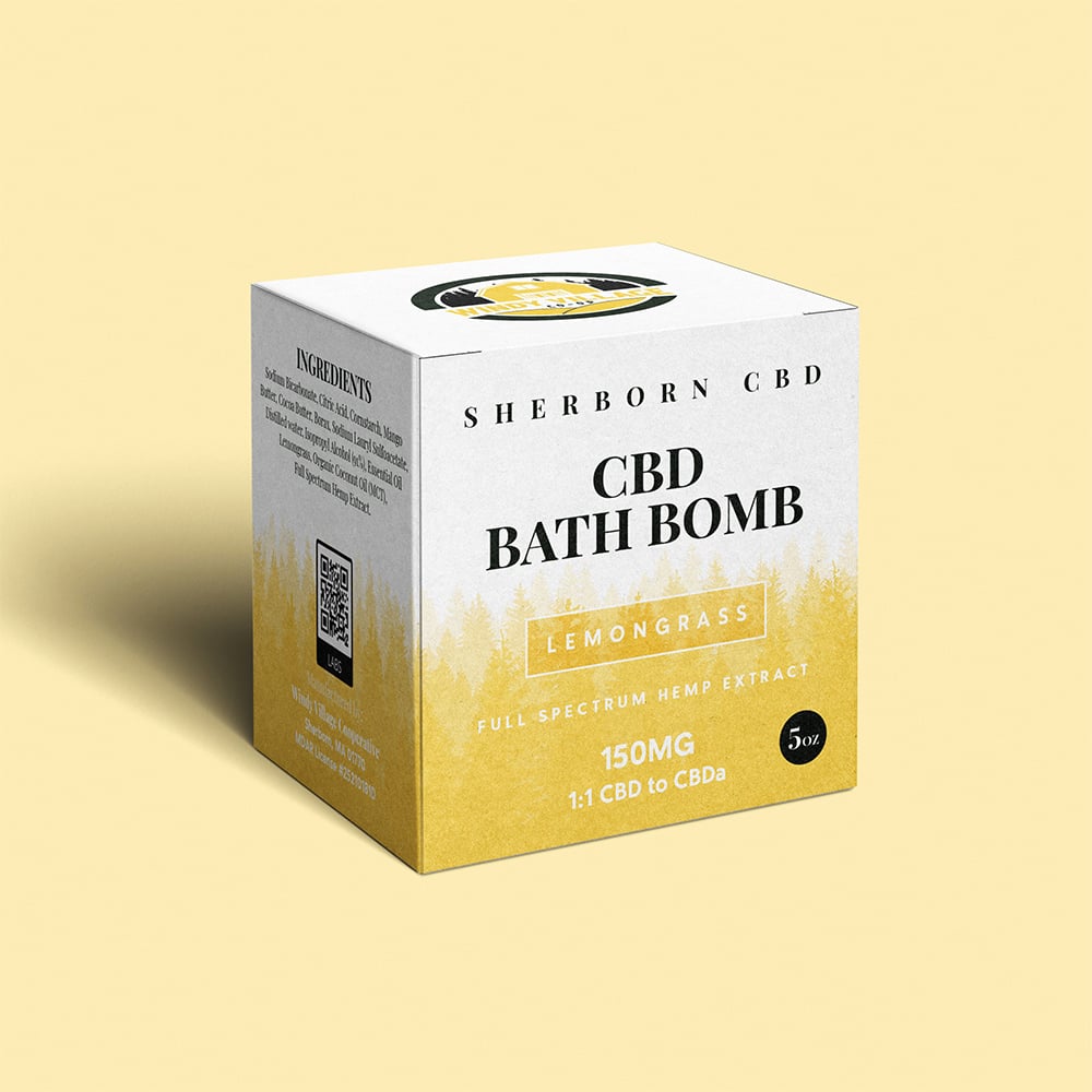 Windy Village - CBD Lemongrass Bath Bomb (150mg)