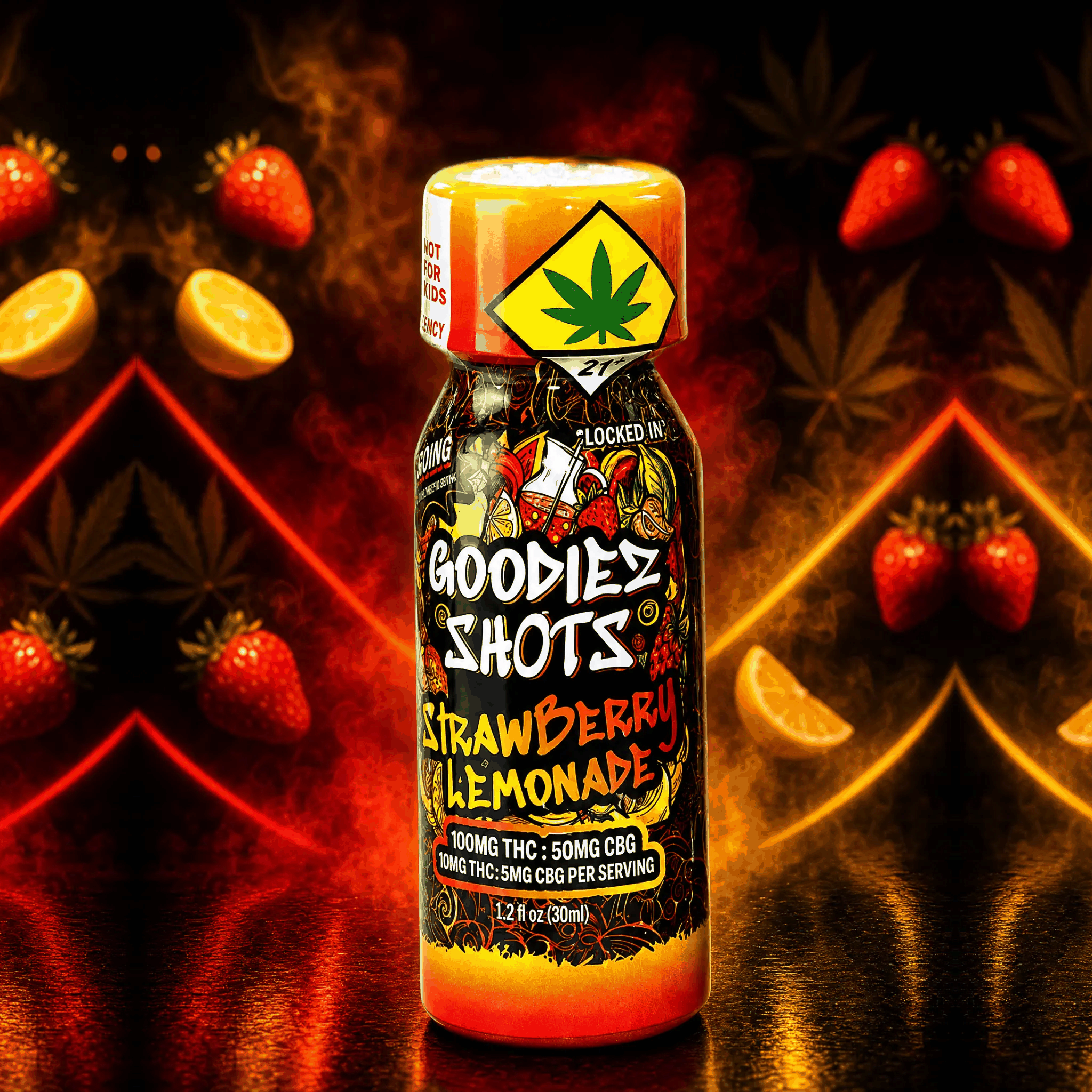 2:1 Strawberry Lemonade [1.2oz] (100mg THC/50mg CBG)