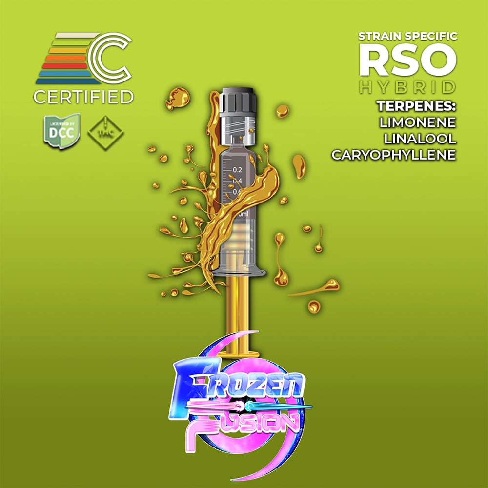 CERTIFIED CULTIVATORS  FROZEN FUSION  RSO  HYBRID