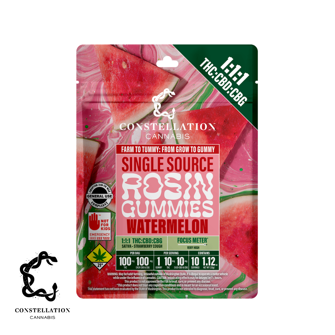 1:1:1 CBG Watermelon [10pk] (100mg THC/100mg CBD/100mg CBG)