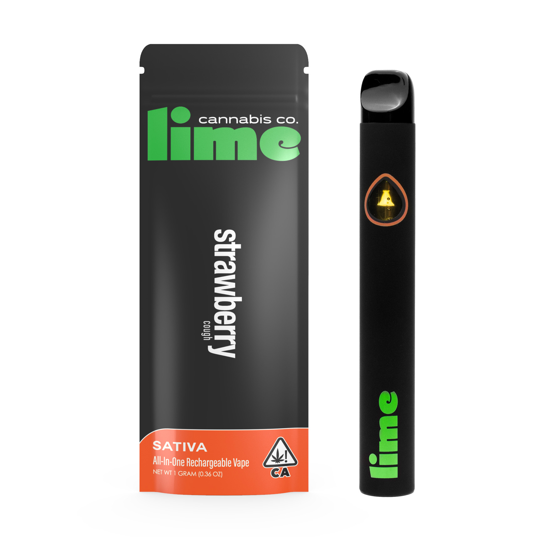 Strawberry Cough [1g] Lime Premium AllInOne Disposable Jane