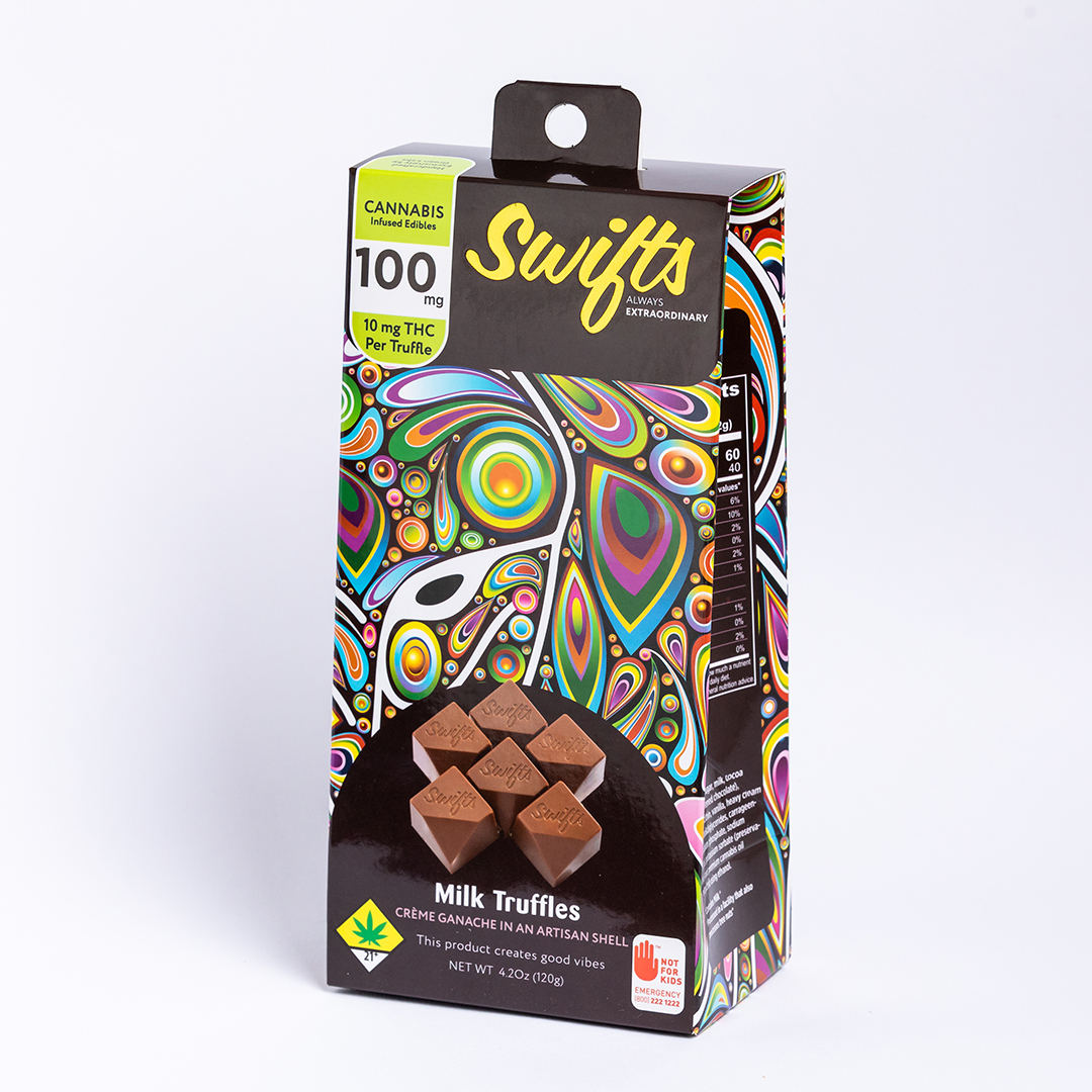 Milk Chocolate Truffles (Indica) 100mg 10-pack