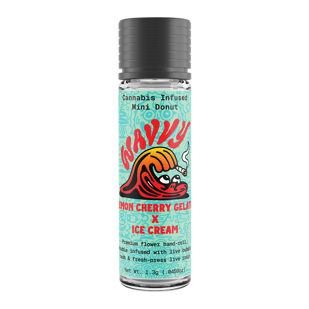 WAVVY - Lemon Cherry Gelato x Ice Cream - Infused Preroll - 1.3g