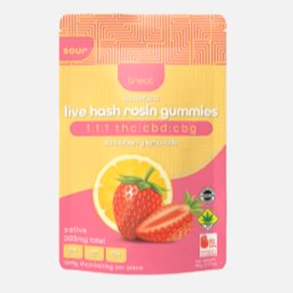 1:1:1 Strawberry Lemonade [10pk] (100mg CBD/100mg CBG/100mg THC) | 300mg Total Cannabinoids