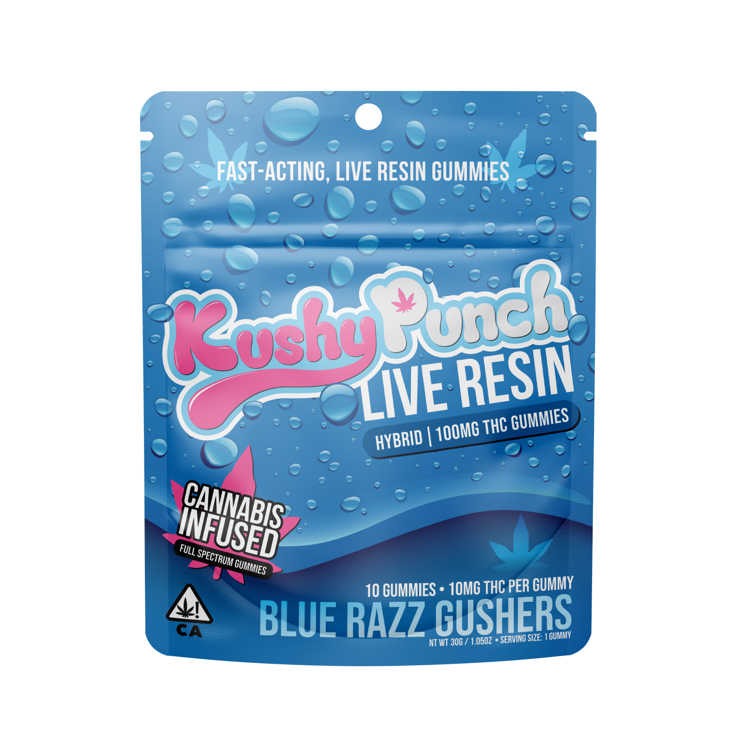 Blue Razz Gushers - Hybrid [10pk] (100mg)