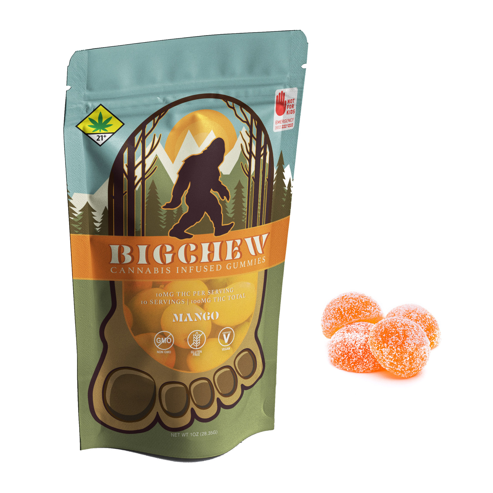 Mango Hash Rosin [10pk] (100mg THC)