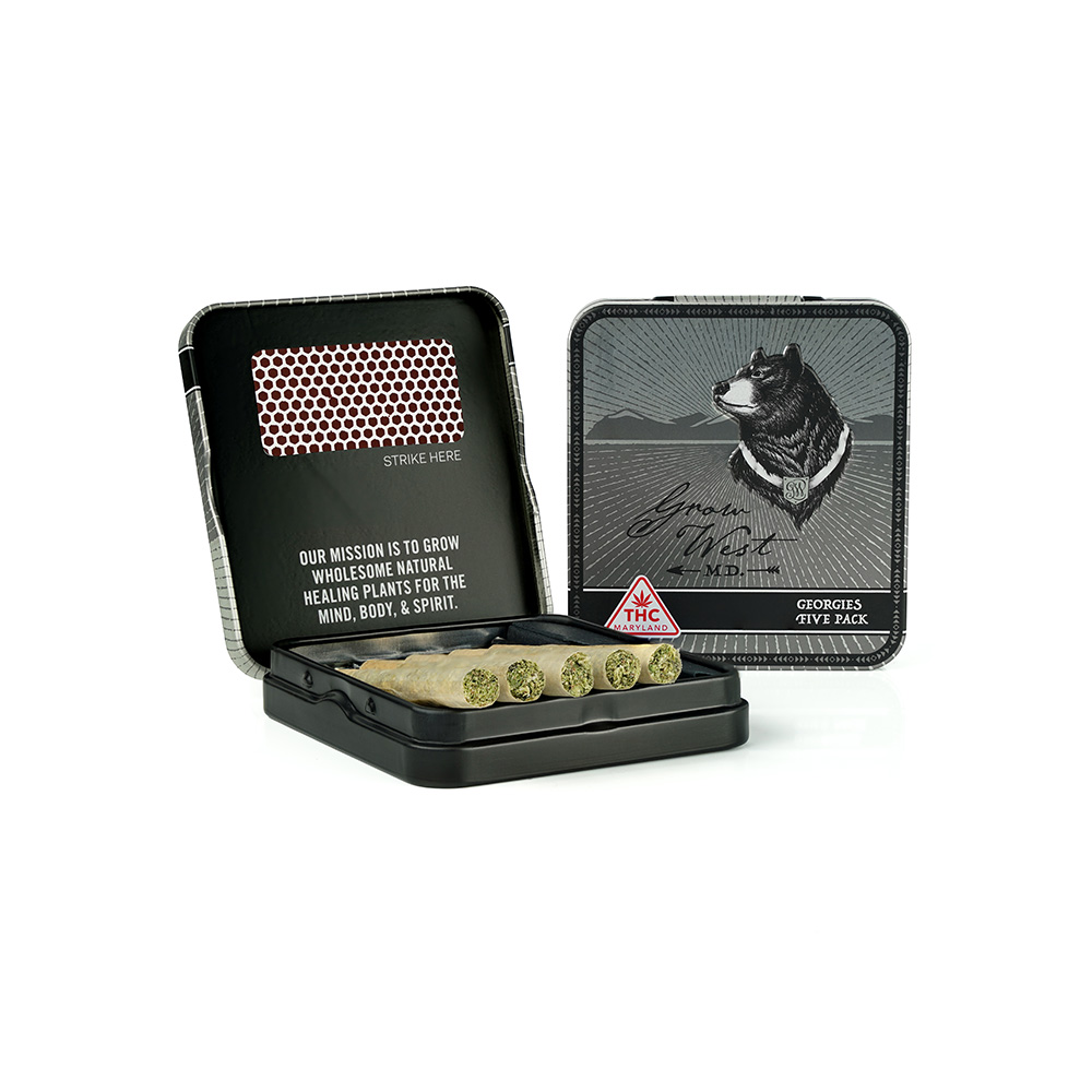 Silver Cloudz [5 Pack] [.5g] - indica pre-roll by Grow West