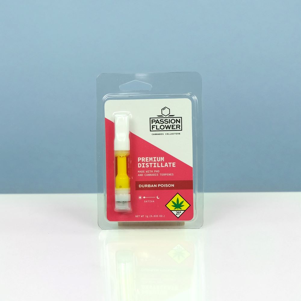Durban Poison Vape 1g Passion Flower Cartridge Jane