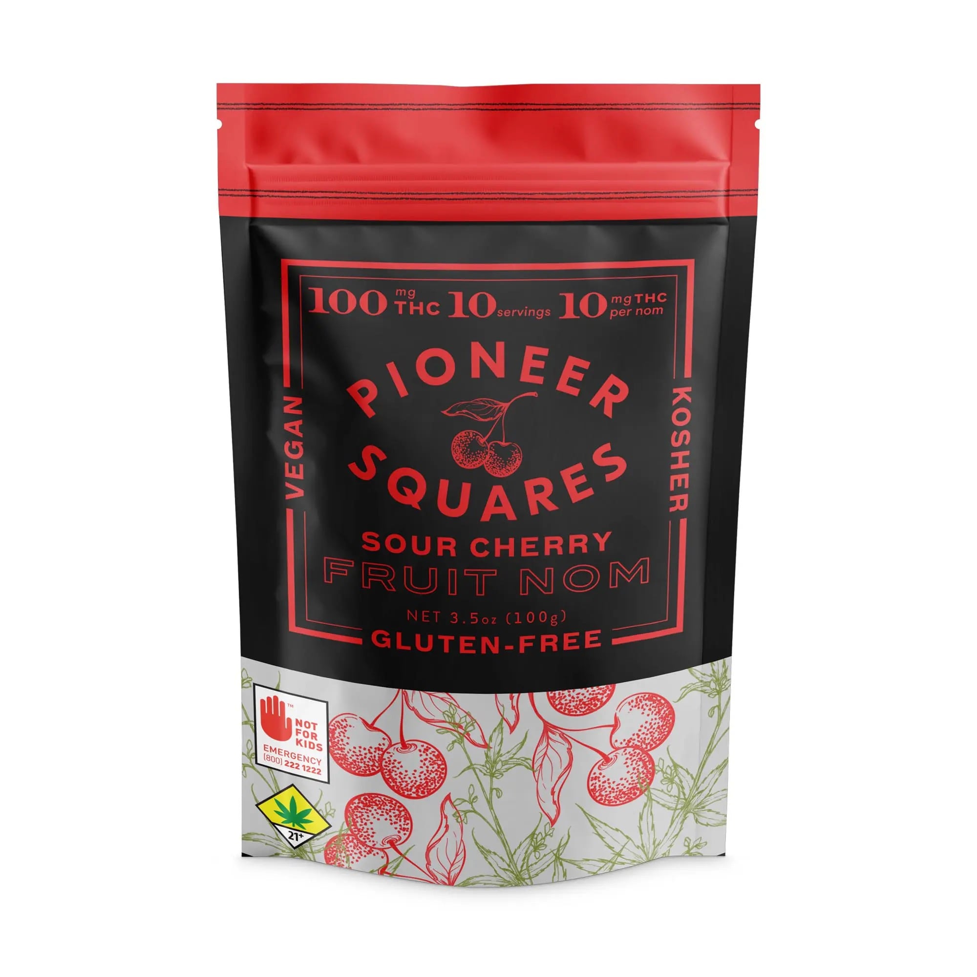 Gummies Sour Cherry [10pk] (100mg THC)