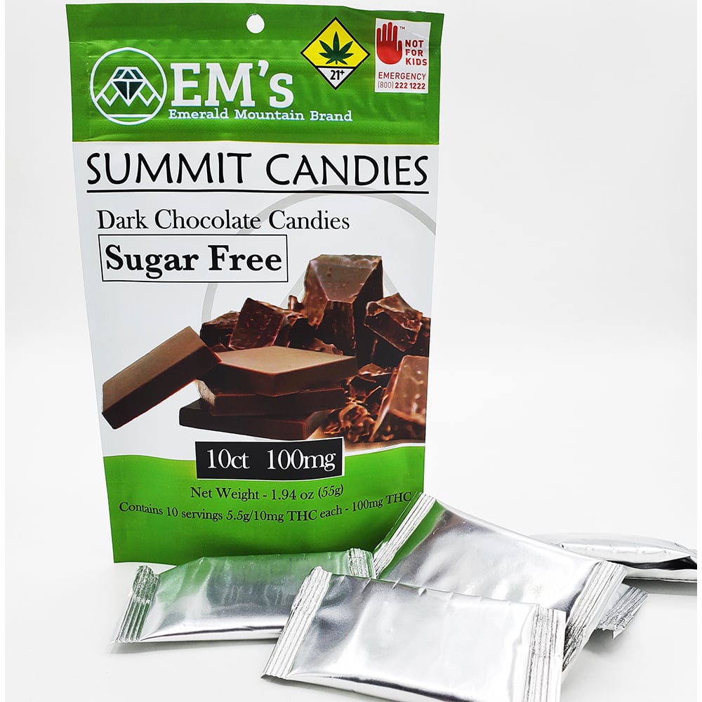 Sugar Free Dark Chocolate [10pk] (100mg)