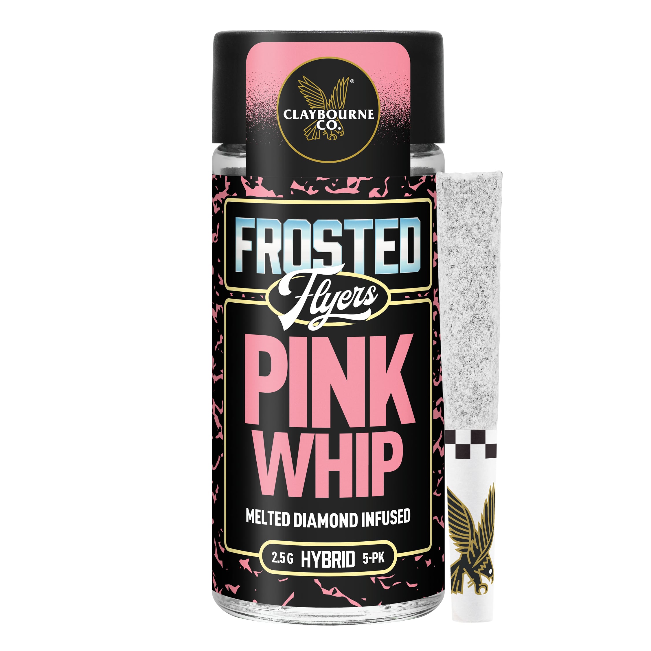 Pink Whip (2.5g) - Diamond Frosted Flyers Pre-Rolls