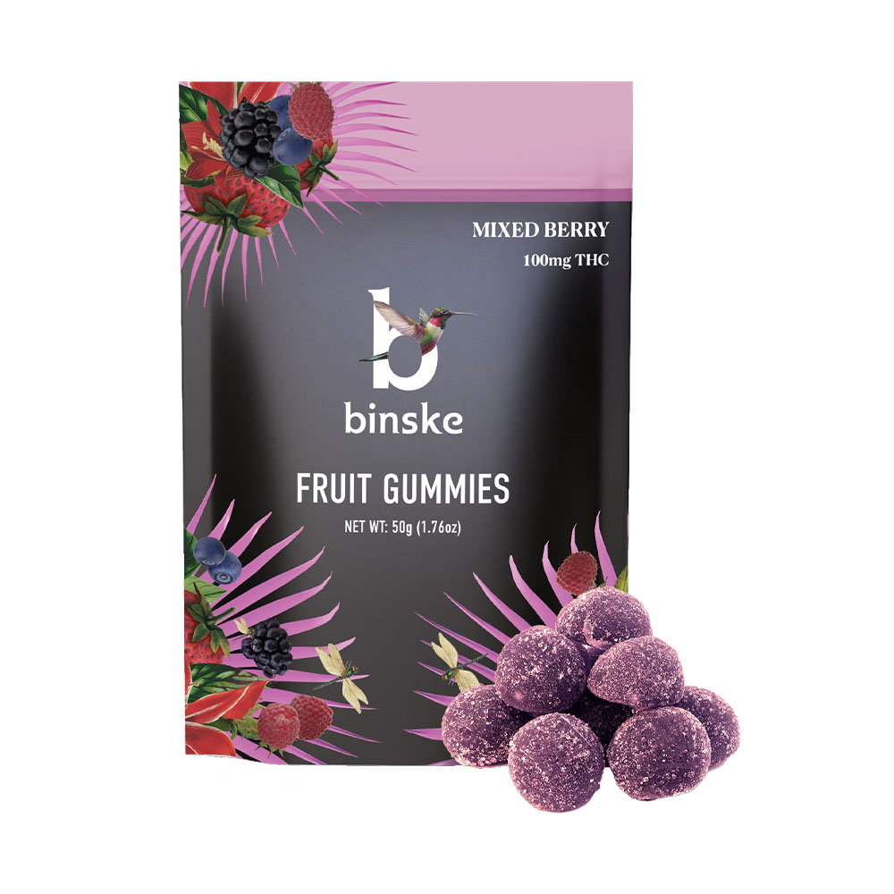 Mixed Berry Fruit Gummies (100mg)