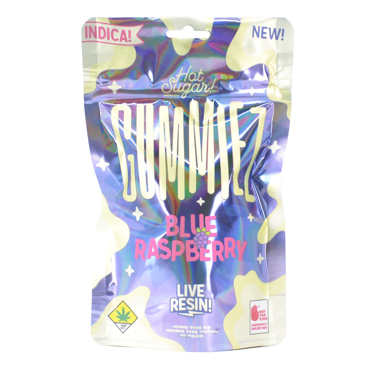 Blue Raspberry - Indica [10pk] (100mg)