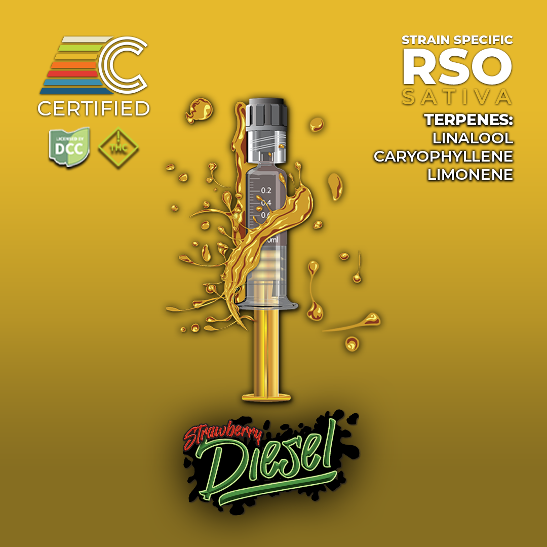 CERTIFIED CULTIVATORS  STRAWBERRY DIESEL  RSO  SATIVA