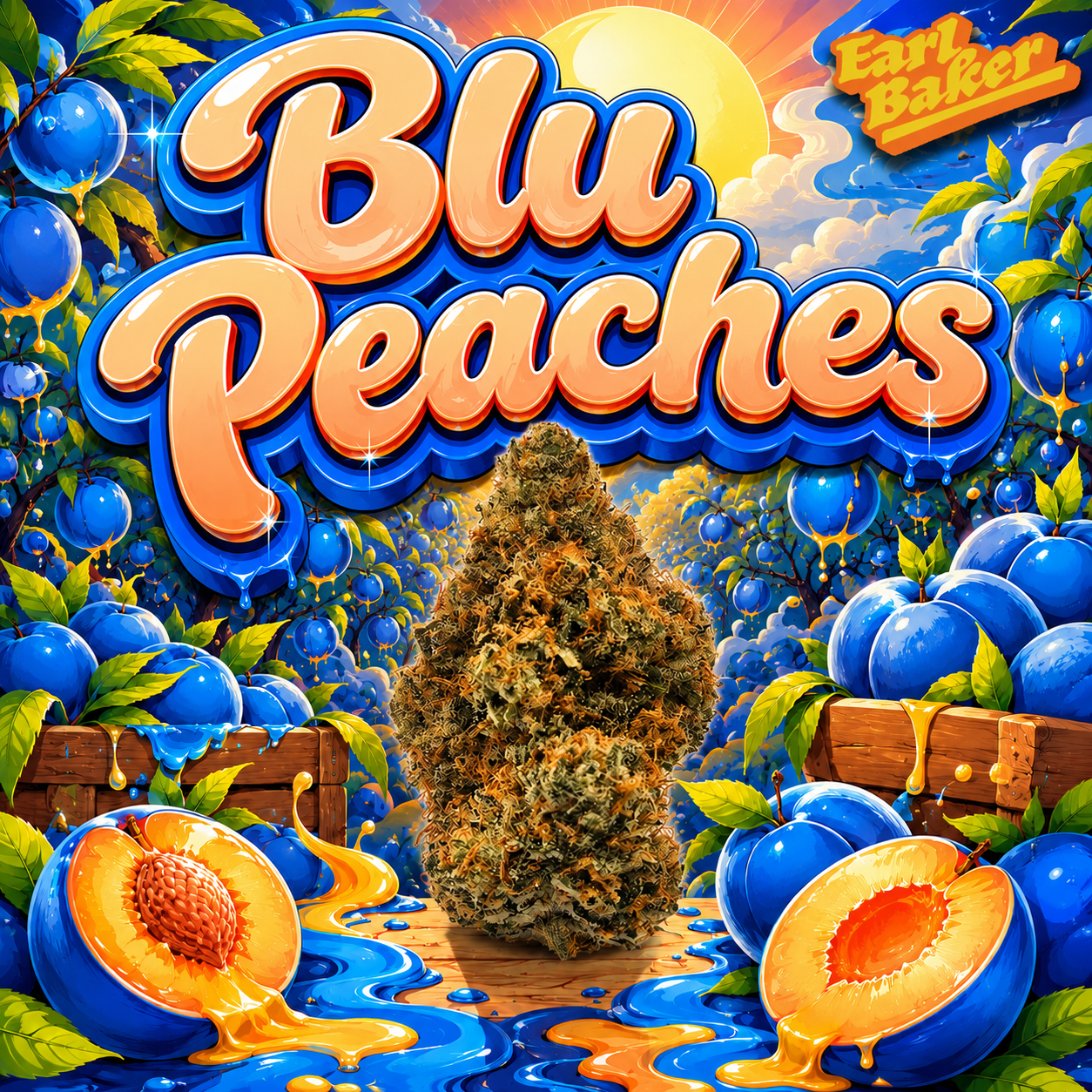 Earl Baker - Whole Flower - Blu Peaches 0132