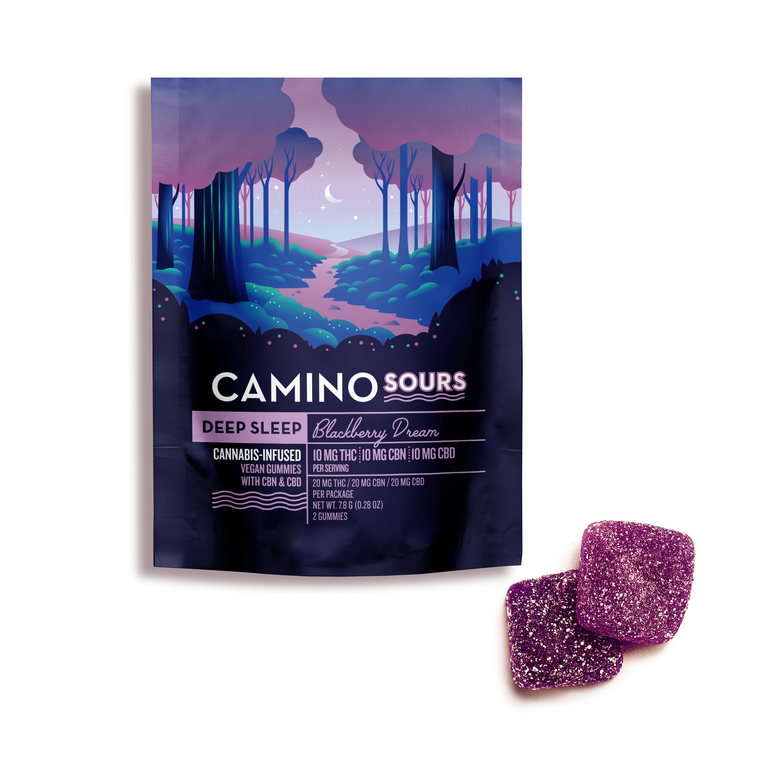 1:1:1 'Deep Sleep' Blackberry Dream [2pk] (20mg CBD/20mg THC/20mg CBN)