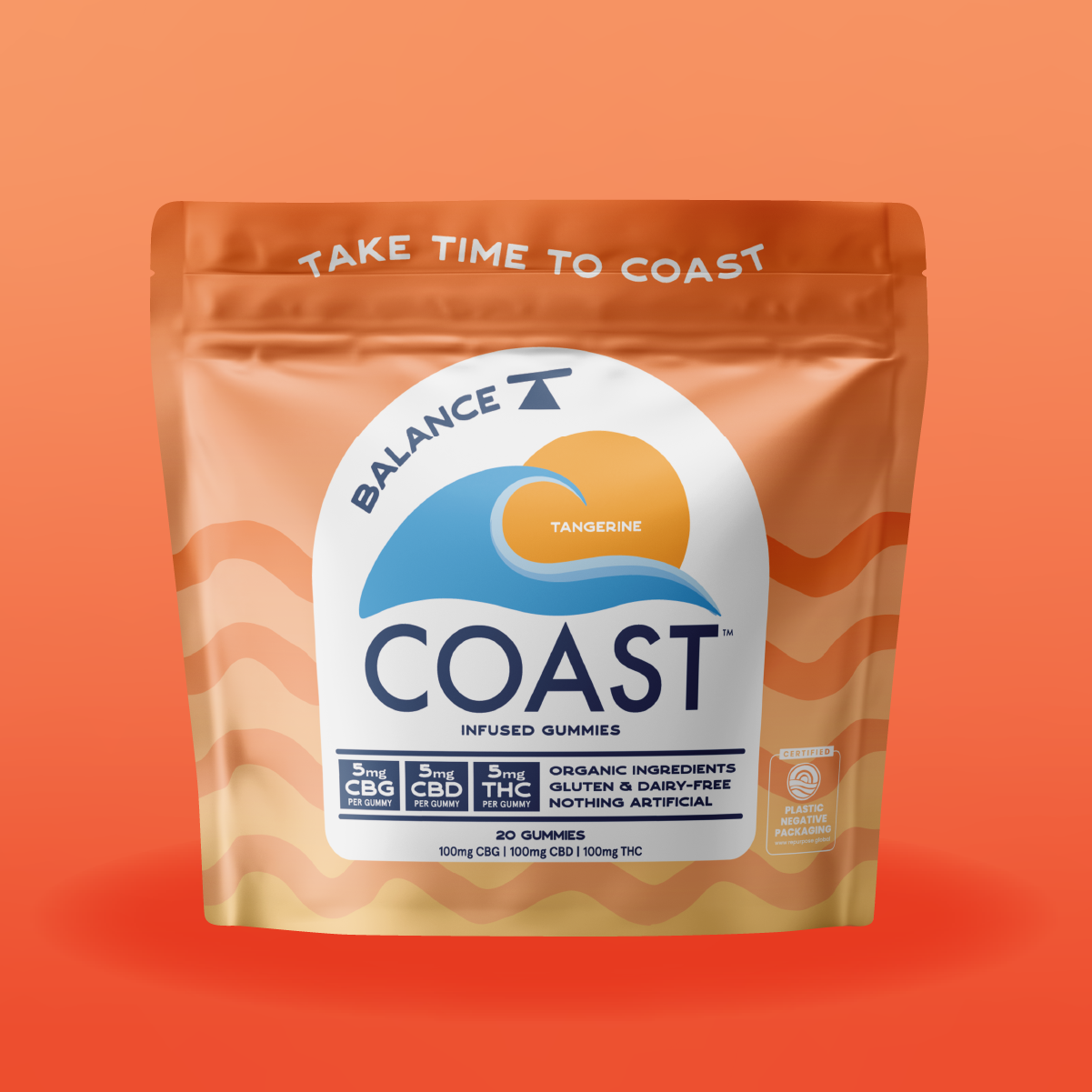 Tangerine 1:1:1 THC:CBD:CBG [20pk] (100mg CBD/100mg CBG/100mg THC)