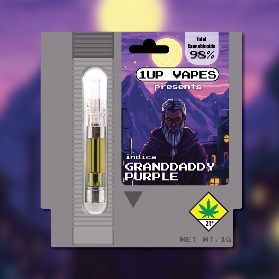 Granddaddy Purple | Indica - Ultra Extract High Purity Oil - 1G Vape Cartridge