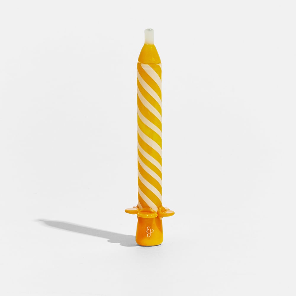 Candle One Hitter in Butter Yellow