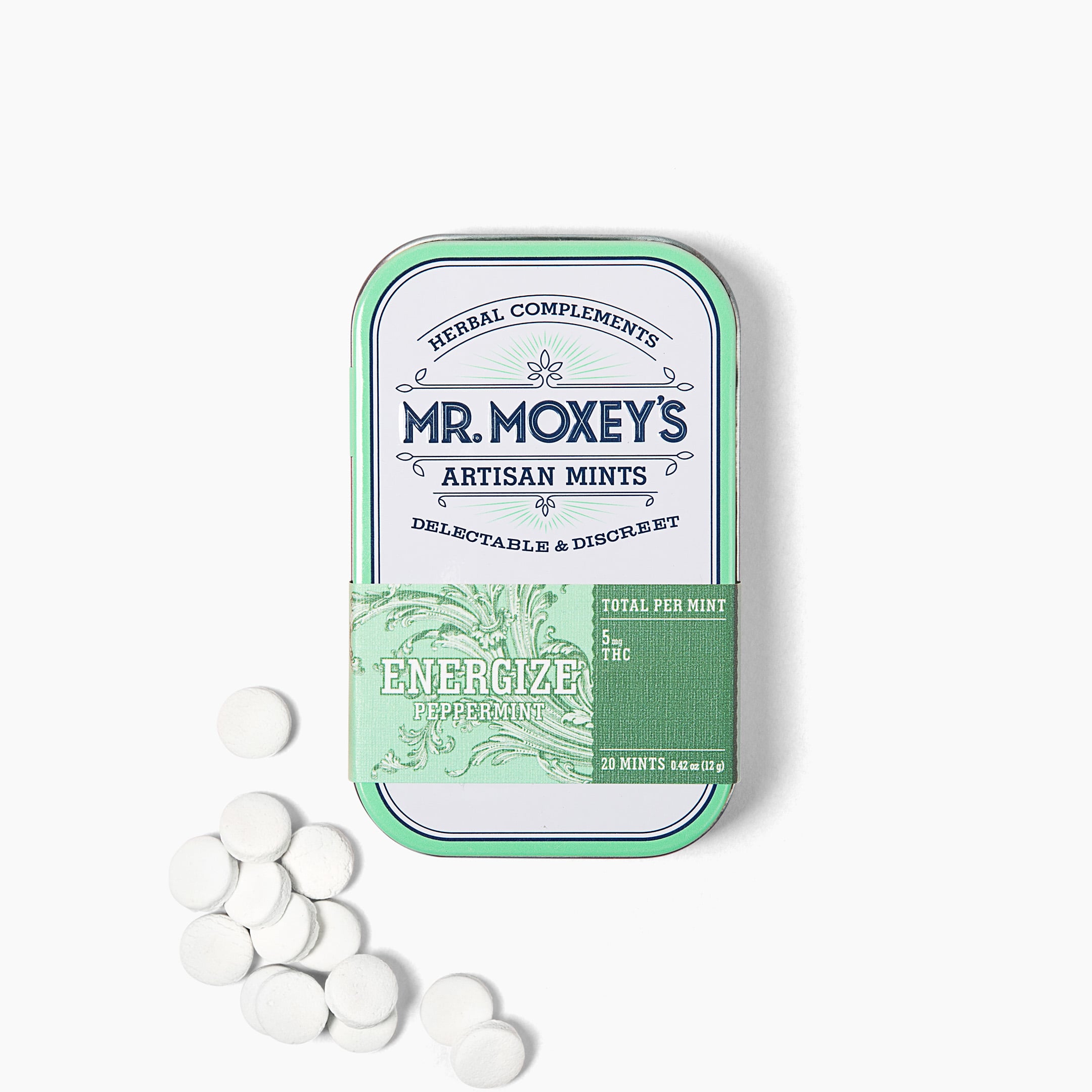 Energize Peppermint Mints (100mg THC)