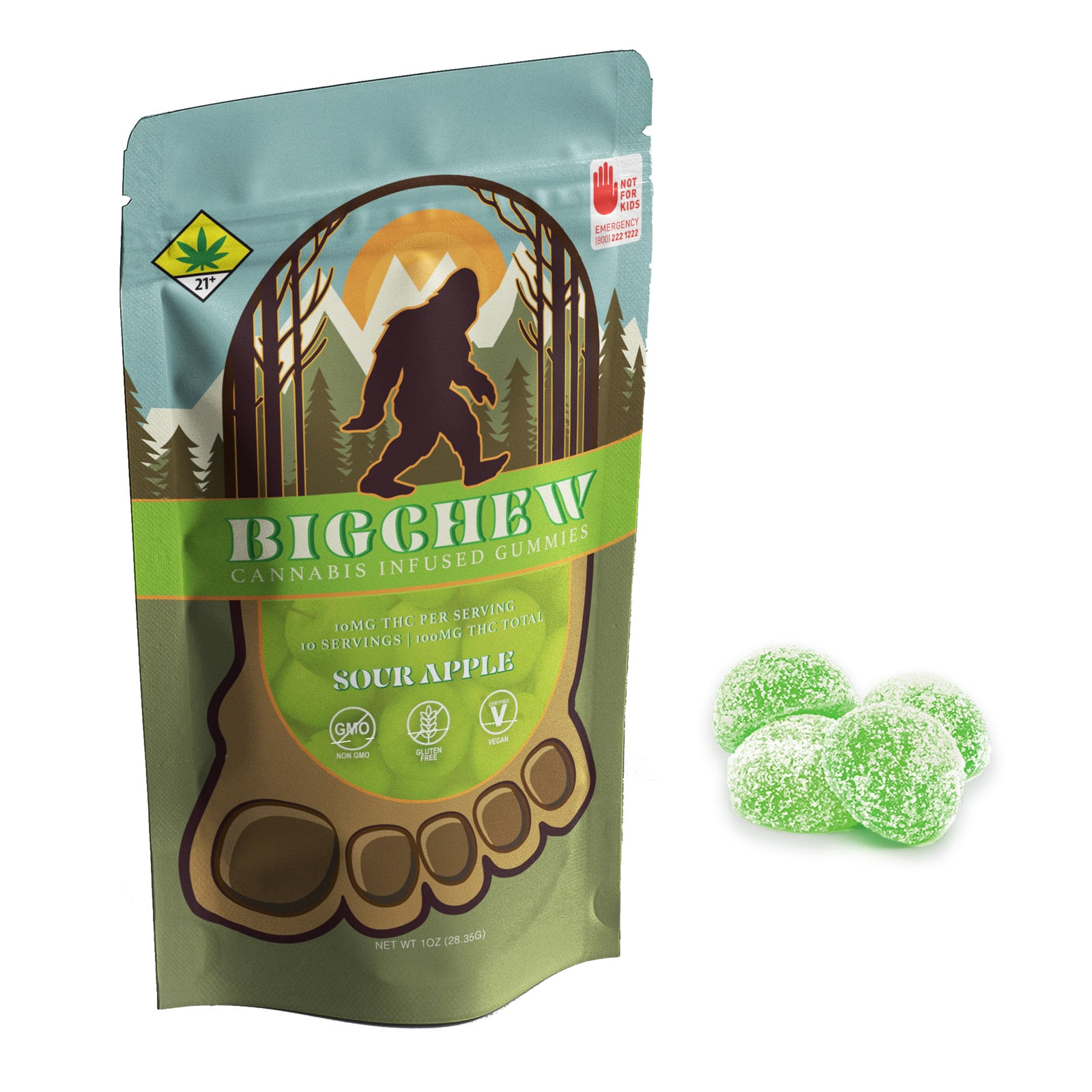 Green Apple  Hash Rosin [10pk] (100mg THC)