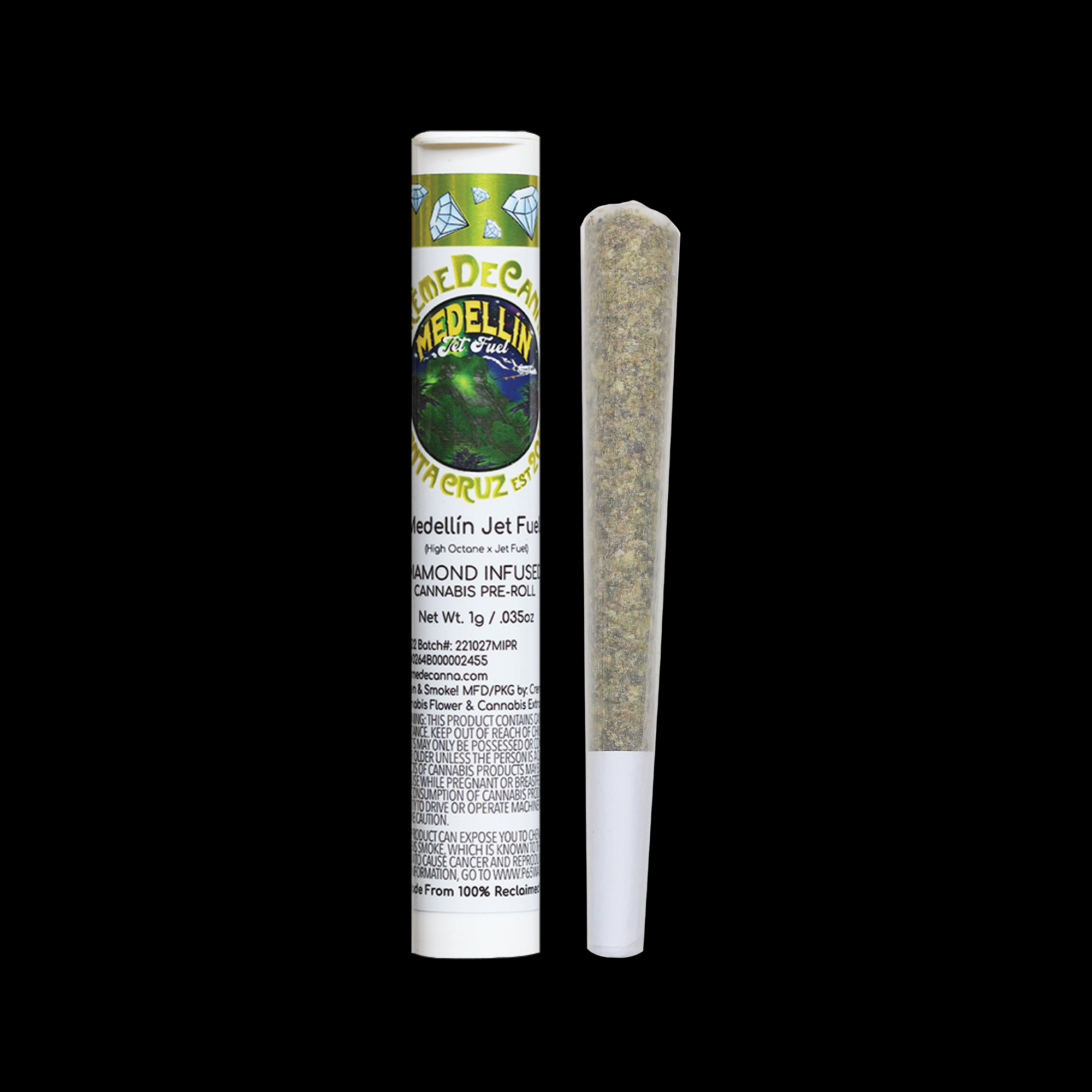 Medellin Jet Fuel [1g] Creme De Canna Infused Pre Roll Jane