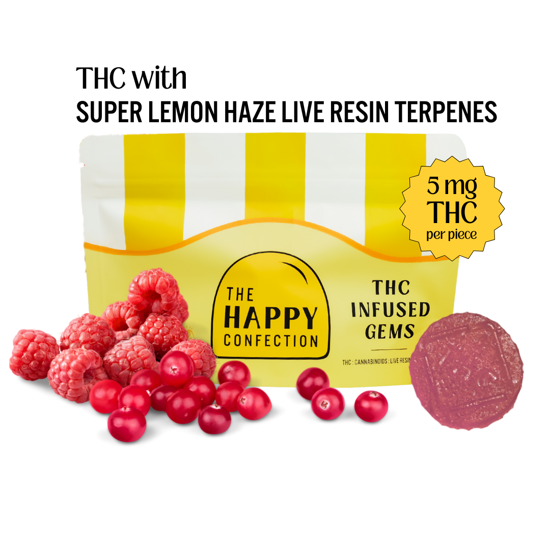 THC Crushin' It Cran-Raspberry Gummies 95.2mg 00245 20pk